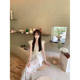 金蘑菇菇（豆蔻半裙新色）芍药与粉荔枝 / 独家开版 淡颜碎花半裙