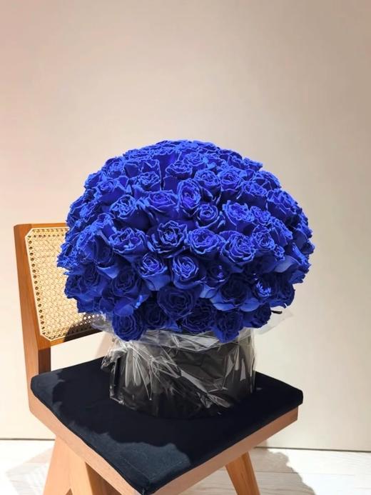 厄瓜多尔进口玫瑰TIN DEEP BLUE  VELVET蓝色天鹅绒Jennie同款蓝丝绒10支 商品图9