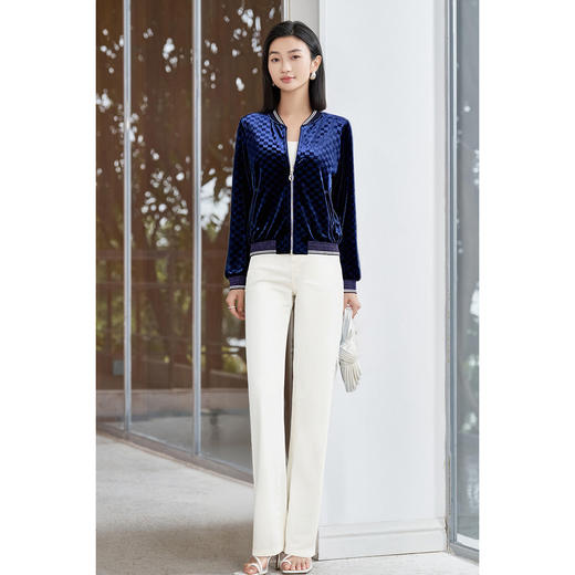 剩S/XL 丝绒上衣+裤子 套装5P25CG5042 商品图2