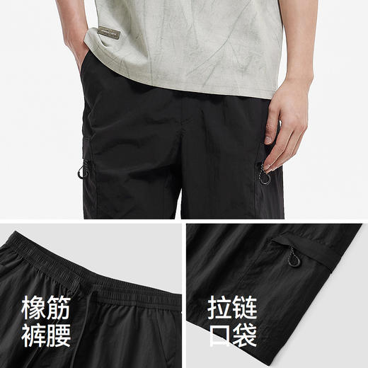 森马中国国家地理系列休闲裤男夏季凉感机能工装裤子户外百搭短裤 商品图3