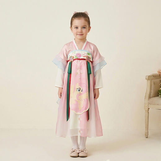 小马宝莉联名年衣童装改良汉服春季新款长袖小马宝莉春季汉服N1261026D02 商品图4