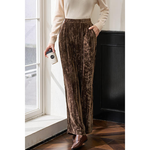 剩L/XL 米思阳2026春季新款复古直筒休闲裤显瘦垂感阔腿裤女3738 商品图1