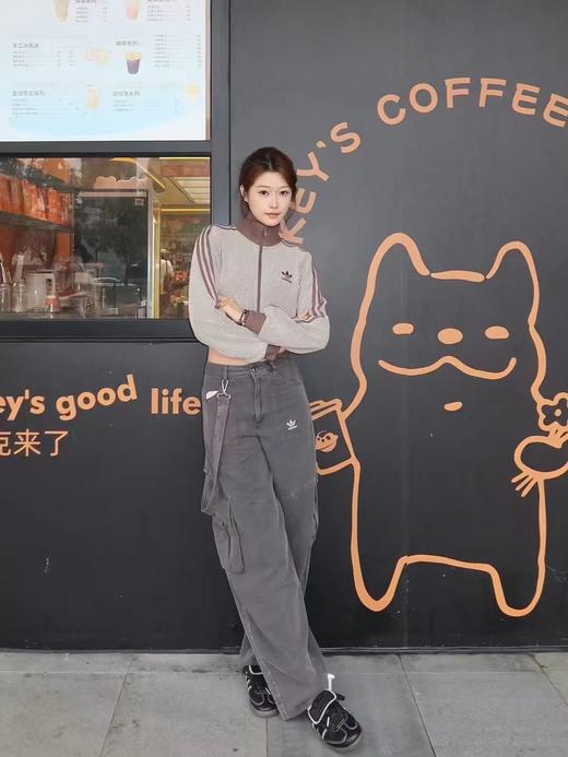 时髦精工装背带神裤显腿长水洗垂感牛仔嬉皮裤 商品图4