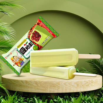 中街冰点  豆地主红豆绿豆口味冰棍 70克*8支 生鲜雪糕冰淇淋 家庭装 商品图2