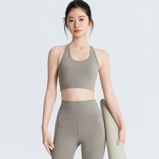 唤醒身心~大U领美背！高强度运动内衣女健身减震防下垂一体免穿文胸瑜伽服背心 商品图3