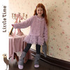 littletime女童裤子秋冬新Y2K加绒针织堆堆袜灰色保暖打底裤 商品缩略图1