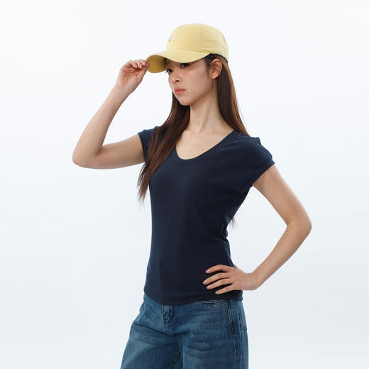 经典百搭基本款鹅蛋领T恤-纪念日百货门店同款168897991 商品图1