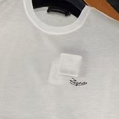 杰尼亚男士丝光棉短袖T恤。白色 蓝色 黑色。自己备注号码颜色 商品图8