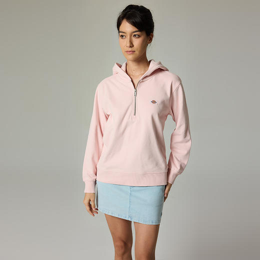 Dickies胸前小LOGO连帽拉链卫衣女 休闲百搭纯色女卫衣 DK0A87FJ  Y 商品图2