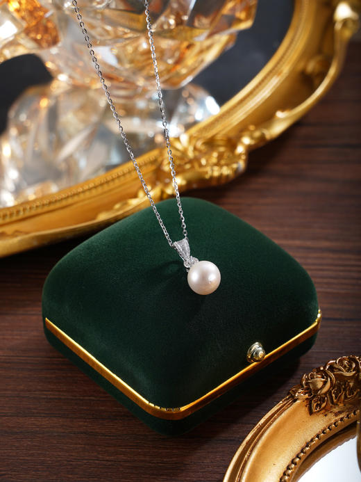 子佩集【时迹流光】银S925珍珠惜王妃套链项链【P2665】双色V单环2602 商品图4