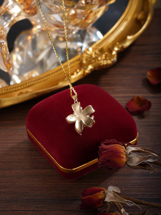 子佩集【花开奇缘】银S925珍珠惜王妃套链项链【YP0163】双色五瓣花2602 商品图10