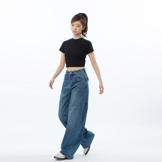 宽松休闲基本款弯刀裤-纪念日百货门店同款169697691 商品图3