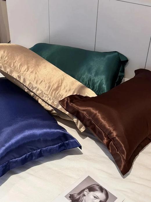 【SOOKIE 30姆米真丝枕套单只】含30%6A级桑蚕丝，自带珠光质感，滋养肌肤WD 商品图2