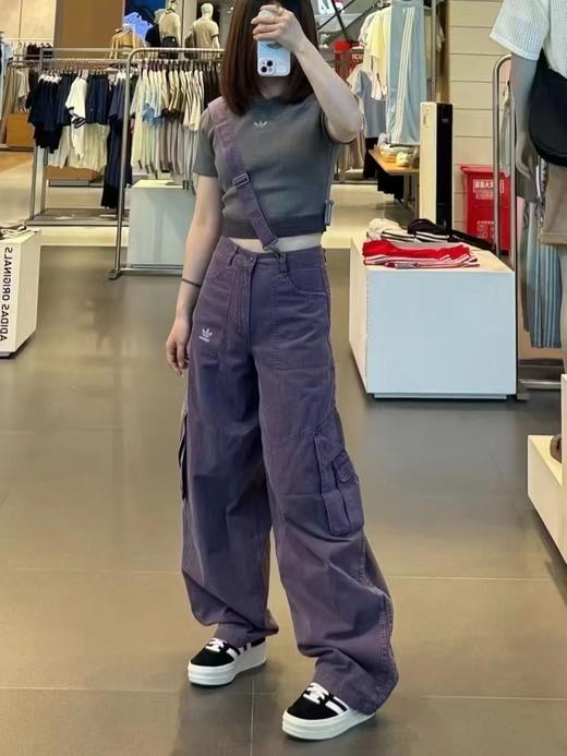 时髦精工装背带神裤显腿长水洗垂感牛仔嬉皮裤 商品图3