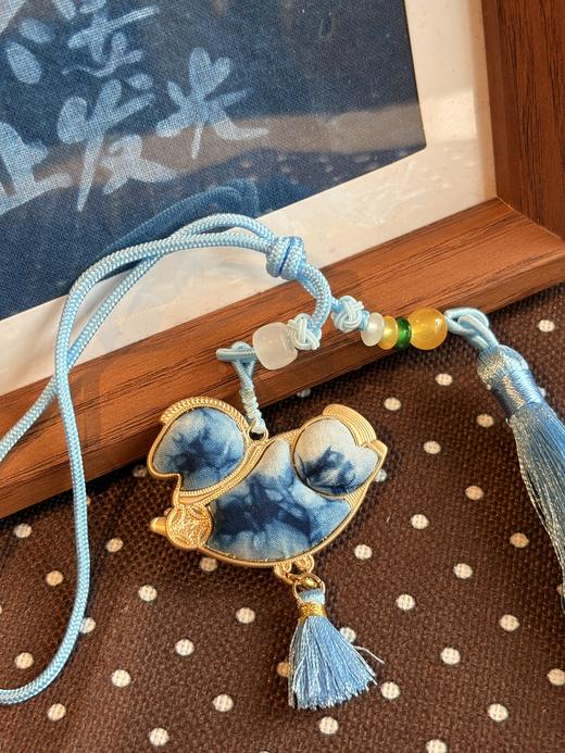 非遗扎染马挂件手工草木染布艺包挂钥匙挂饰品 商品图0