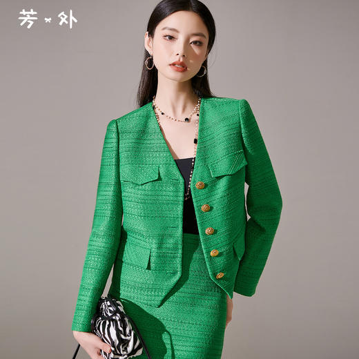 剩S/M/XL 芳外芳外短外套8T23CW0998 商品图0