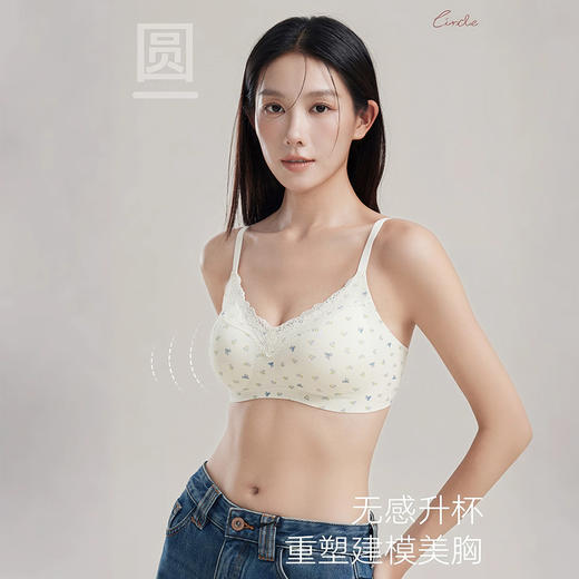 【品牌福利69元买1套送1套到手2套】维妮芳-蕾丝 V 领甜美减龄文胸 商品图6