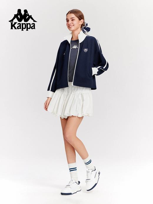 【春上新】【6折】6楼卡帕Kappa运动外套女春款休闲立领上衣女士针织开衫K0F62WK02原价599现价359 商品图1