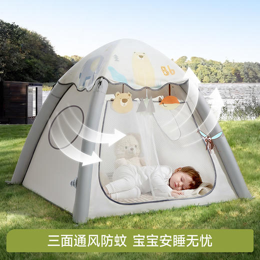 【春日趣玩FUN】曼龙mloong 趣行充气帐篷户 户外便携可折叠轻松收纳露营装备 室内宝宝专属主题房玩具屋 商品图4