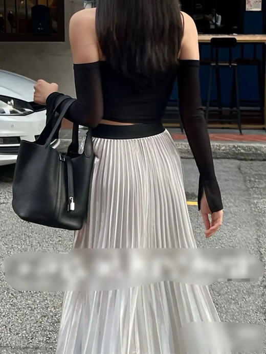 爱马仕 菜篮子22 黑色 银扣 tc皮 手提包 商品图2