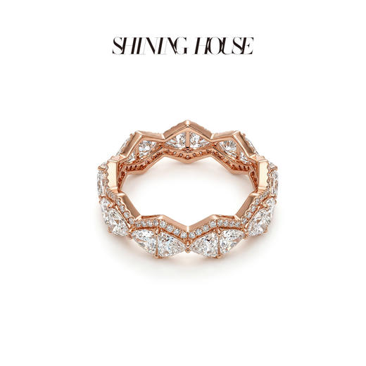Forever·永恒之环系列 [ShiningHouse培育] 专利特切钻石[星运钻] 18k金钻石戒指 人工真钻人造钻石K金戒指时尚钻石女戒悦己送礼臻选【此商品不支持7天无理由退货退款】预计3日发货 商品图2