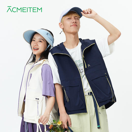 【出游季特惠-春夏新品】ACMEITEM爱棵米-连帽马甲GAH3090027A 商品图0