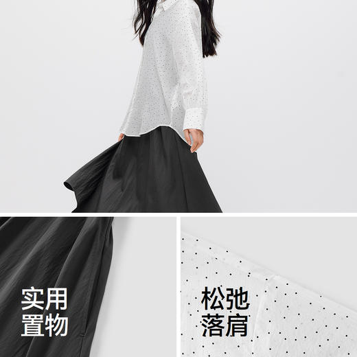 商场同款|森马连衣裙女夏拼接背心裙波点衬衫2026新款通勤两件套 商品图3