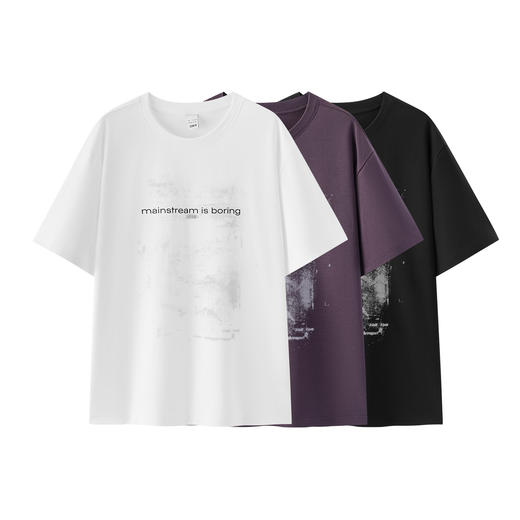 商场同款|森马短袖T恤男夏季简约印花都市针织衫2026新款质感上衣 商品图4