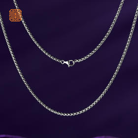 玺匠金铺《盒子链》925银锁骨链简约素链项链裸链高级感生日礼物