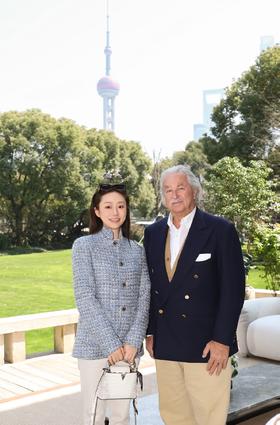 LP订制小立领中式蓝色多瑙河羊毛桑蚕丝亚麻羊绒外套