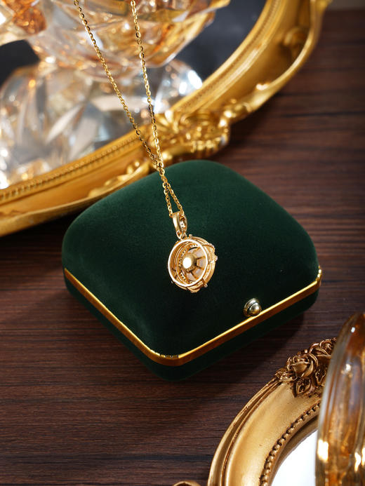 子佩集【岁岁今朝】银S925珍珠惜王妃套链项链【P2886】镀金圆环2602 商品图2