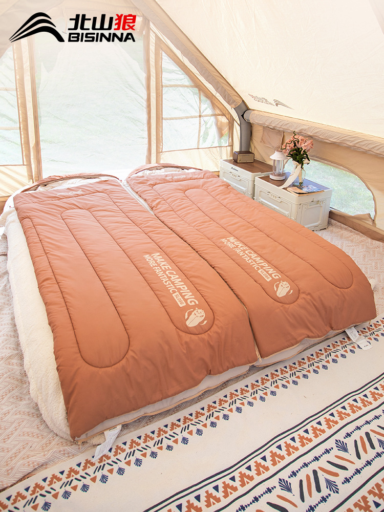 北山狼睡袋四季通用款成人户外露营轻量化夏季车用单双人被子两用