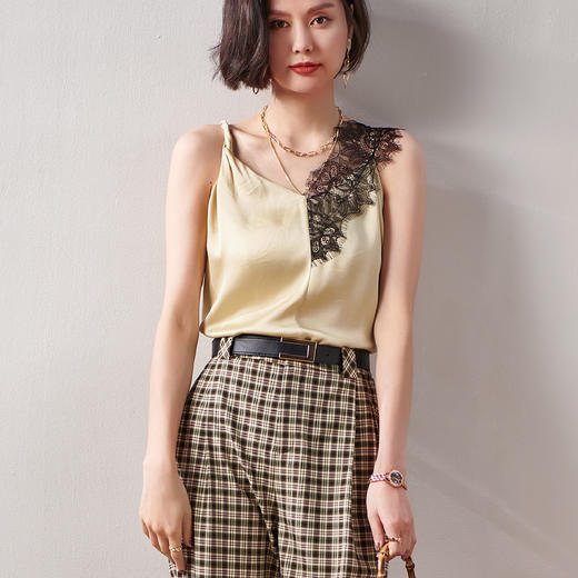 剩S 芳外醋酸背心吊带8T21AD0097 商品图3