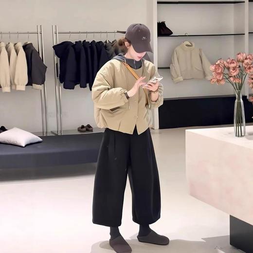 【换季清仓棉服 无退换】抽绳夹棉连帽冲锋衣外套女款！2025秋冬宽松休闲加厚保暖棉服通勤风！ 商品图7