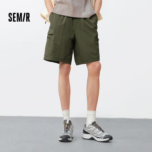 森马中国国家地理系列休闲裤男夏季凉感机能工装裤子户外百搭短裤 商品图1