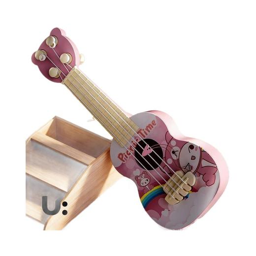 【曼龙严选】奏响指尖旋律❗️卡通尤克里里唤醒孩子”音乐“天赋，自带拨片/代替手指降低手指疲劳，儿童玩具初学者，入门小提琴男孩女孩乐器宝宝生日吉他礼物L 商品图4