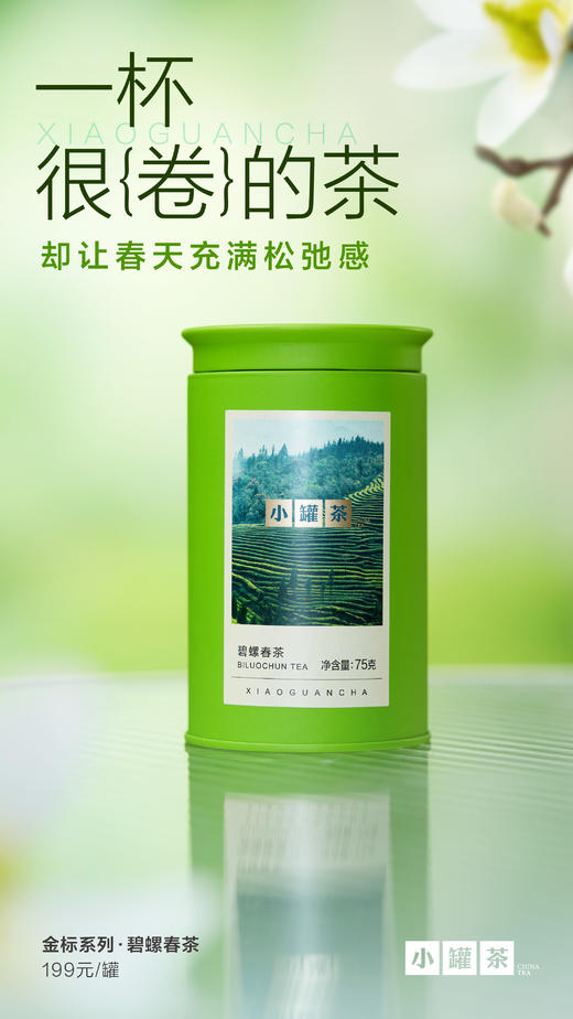 小罐茶2026年新茶明前特级碧螺春大罐 75g茶叶自己喝 商品图7