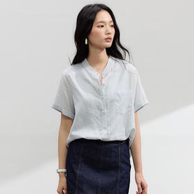 【2026夏季新品】天丝亚麻・短袖衬衫 莱赛尔开衫简约百搭纽扣衬衣高级感韩系休闲气质上衣