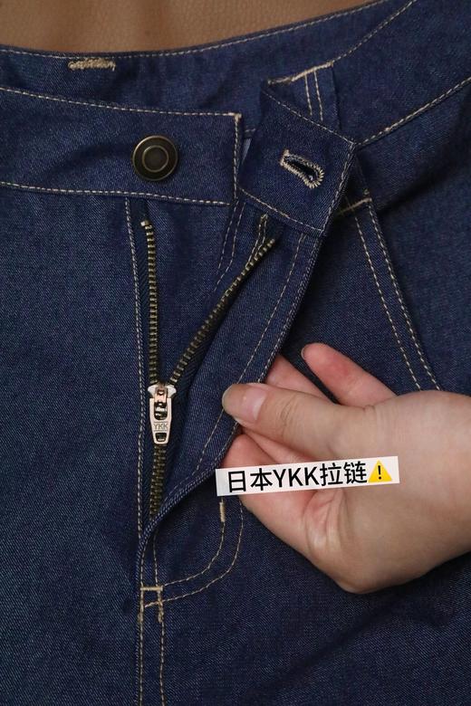 【小奶皮牛仔裤】神仙面料~不易皱、不易鼓包、垂顺如奶皮穿在身上~线条干净利落，大方简约WD 商品图13