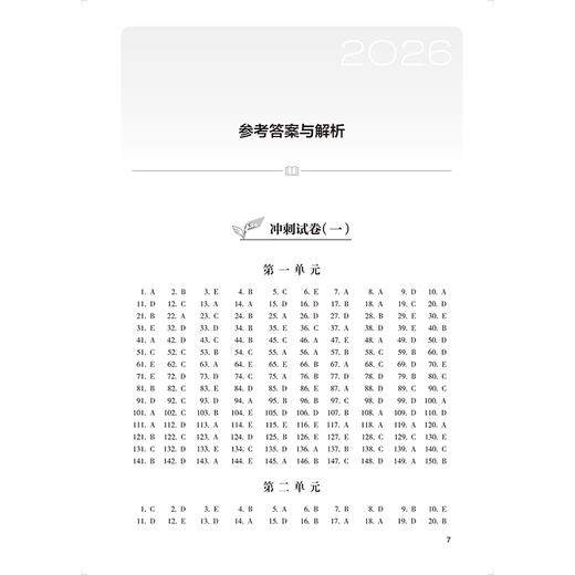 2026临床执业助理医师资格考试冲刺模考 医师资格考试用书 吴春虎 赵艳飞 主编 考试用书2026执业医师9787117393737人民卫生出版社 商品图4