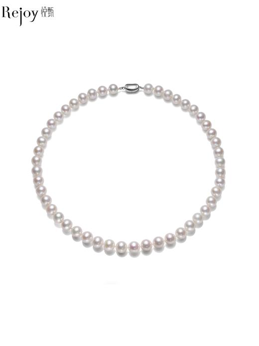 悦甄日本AKOYA海水珍珠串项链女锁骨链强光正圆珍珠送女友 商品图0