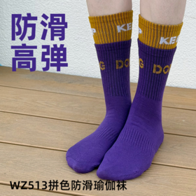 壁虎瑜伽【2603WZ513】拼色防滑瑜伽袜【5天发货】