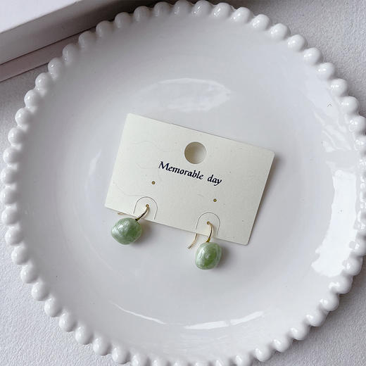 小清新彩色豆豆小耳钉耳环（12mm）-纪念日百货门店同款169894097 商品图2