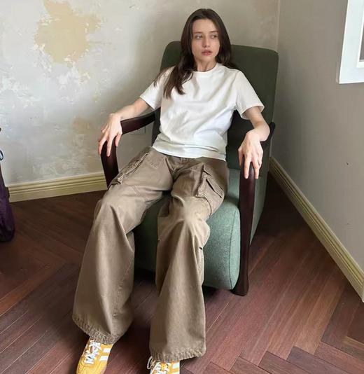 老米优品🎈3-5天！100%新疆棉，259g高克重, 高品质少年感 纯色基础款短袖tee~ T260311A 商品图7