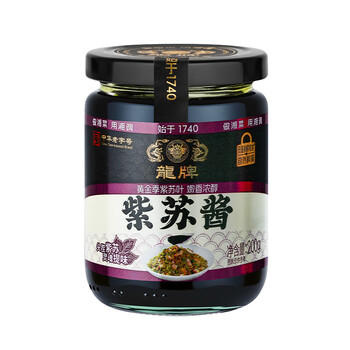 龍牌原味紫苏酱200g湖南特色牛蛙焖鸭小龙虾拌面炒饭增香驱寒调味酱 /粮油调味 /调味品 /中式酱料 商品图0