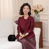 西子/【喜盈门】32姆米桑蚕丝缎面丝毛喜妈妈红色外套女/WTTJ0702
 商品缩略图3