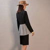 剩S/M/L/XL 芳外新款拼接西服套装职场潮品时尚两件套装8T21AG0333 商品缩略图4