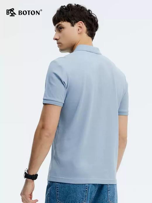 [桑蚕丝]波顿夏季男士质感POLO短袖针织衫｜翻领有型，陪伴日常每一刻MT036225 商品图3