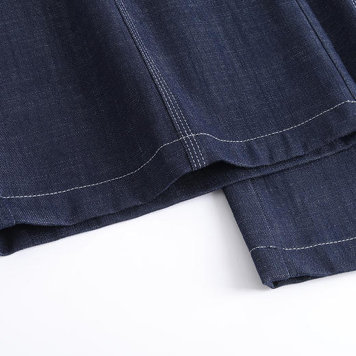 蓝色牛仔弯刀裤阔朋裤，时尚女装宽松直筒裤MYX-XBMY-26-9617-Y 商品图3