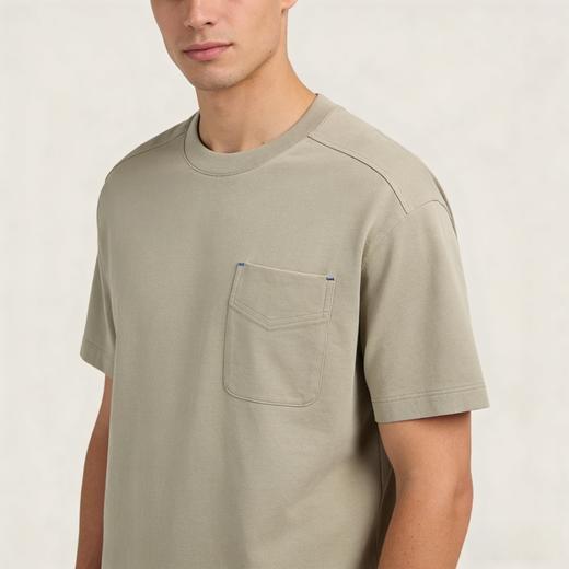 【mix relax系列】舒雅男士圓領短袖上衣82%棉 18%聚酯纖維39/25645U 商品图3